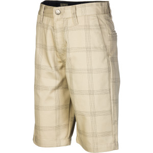 Volcom Frickin Plaid Chino Short - Boys'