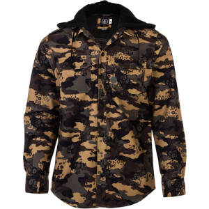 Click to Enlarge for Volcom Chainsaw Hooded Flannel Shirt - Long-Sleeve - Men's Volcom Chainsaw Hooded Flannel Shirt - Long-Sleeve - Men's-Image