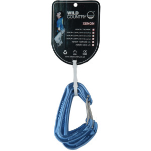 Xenon Wire Anodized Carabiner - 5 Pack