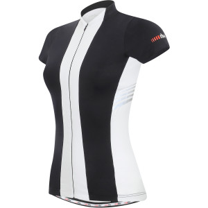 Stripe Full-Zip Jersey - Short-Sleeve - Women's