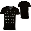 Analog Stamp Pad Slim V-Neck T-Shirt - Short-Sleeve - Men's