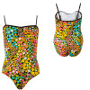 Bitsy Ditsy Lucy Bandeau One Piece Swim Suit - Girls'