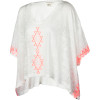 Border Line Poncho Shirt - Short-Sleeve - Women's