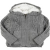 Cable Faux Fur Cardigan - Infant Boys'