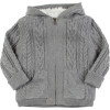 Cable Faux Fur Cardigan - Toddler Boys'