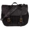 Rugged Twill and Leather Medium Field Bag