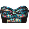 Record Scratch Underwire Bustier Bikini Top - Women's