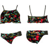 Flamo Crop Top &amp; Tab Side Swimsuit - Girls'