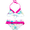 Flamo Triangle &amp; Ruffle Retro Swimsuit - Girls'