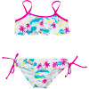 Flamo Crop Top &amp; Retro with Ties Swimsuit - Girls'