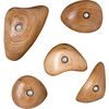 Wood Grip Climbing Holds - 5 Pack