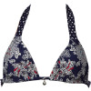 Blue Skies Floral Minnie Triangle Bikini Top - Women's