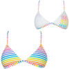 Roxy Freestyle Surfer Halter Reversible Bikini Top - Women's