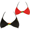Roxy Zebra Lily Flower Bra Reversible Bikini Top - Women's