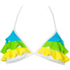 Be Hippie Ruffle Tri Bikini Top - Women's