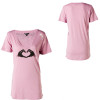 Roxy Shadow Heart T-Shirt - Short-Sleeve - Women's