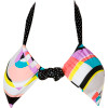 Stop And Glow Print Angel Bandeau Bikini Top - Women's