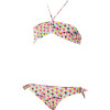 Bohemian Sunrise Drawstring Bandeau Swim Set - Girls'