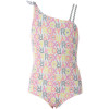 Wild Tides One Sided Knotted One-Piece Swim Suit - Little Girls'