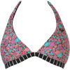 Ditsy Sun '70s Halter Reversible Bikini Top - Women's