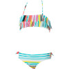 Shades of Summer Fringe Bandeau Swim Set - Girls'