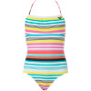 Shades of Summer Drawstring One-Piece Swimsuit - Girls'