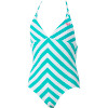 Beach Bloom Tiki Triangle One-Piece Swimsuit - Girls'