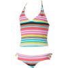 Shades of Summer Binded Tiki Triangle Tankini Swim Set - Little Girls'