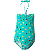 Love Shirred Bandeau One-Piece Swimsuit - Little Girls'