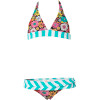 Beach Bloom 70's Halter Ruffle Swim Set - Little Girls'