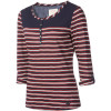 Stripe Henley Shirt - 3/4-Sleeve - Women's