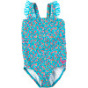 Sand Blossom Ruffle One-Piece Swimsuit - Girls'
