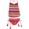 Sea Side Cross Over Swimsuit - Toddler Girls'