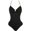 Raisins Half Moon Solids Pump It Up Monokini One-Piece Swim Suit - Women's