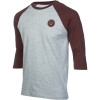 Circle Logo Inverse Baseball Raglan Shirt - 3/4-Sleeve - Men's