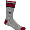 Marled with Stripe Crew Sock