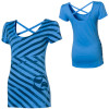 Split  Stripey T-Shirt - Short-Sleeve - Women's