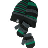 Split Stripe Hat/Mitt Set - Toddler and Infants'