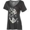Shark Attack Boyfriend V Neck T-Shirt - Short-Sleeve - Women's