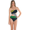 Dotted Line One-Piece Swimsuit - Women's