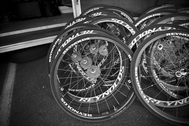 Photo: a 25mm tire experiences less rolling resistance than a 23mm tire at the same air pressure... 