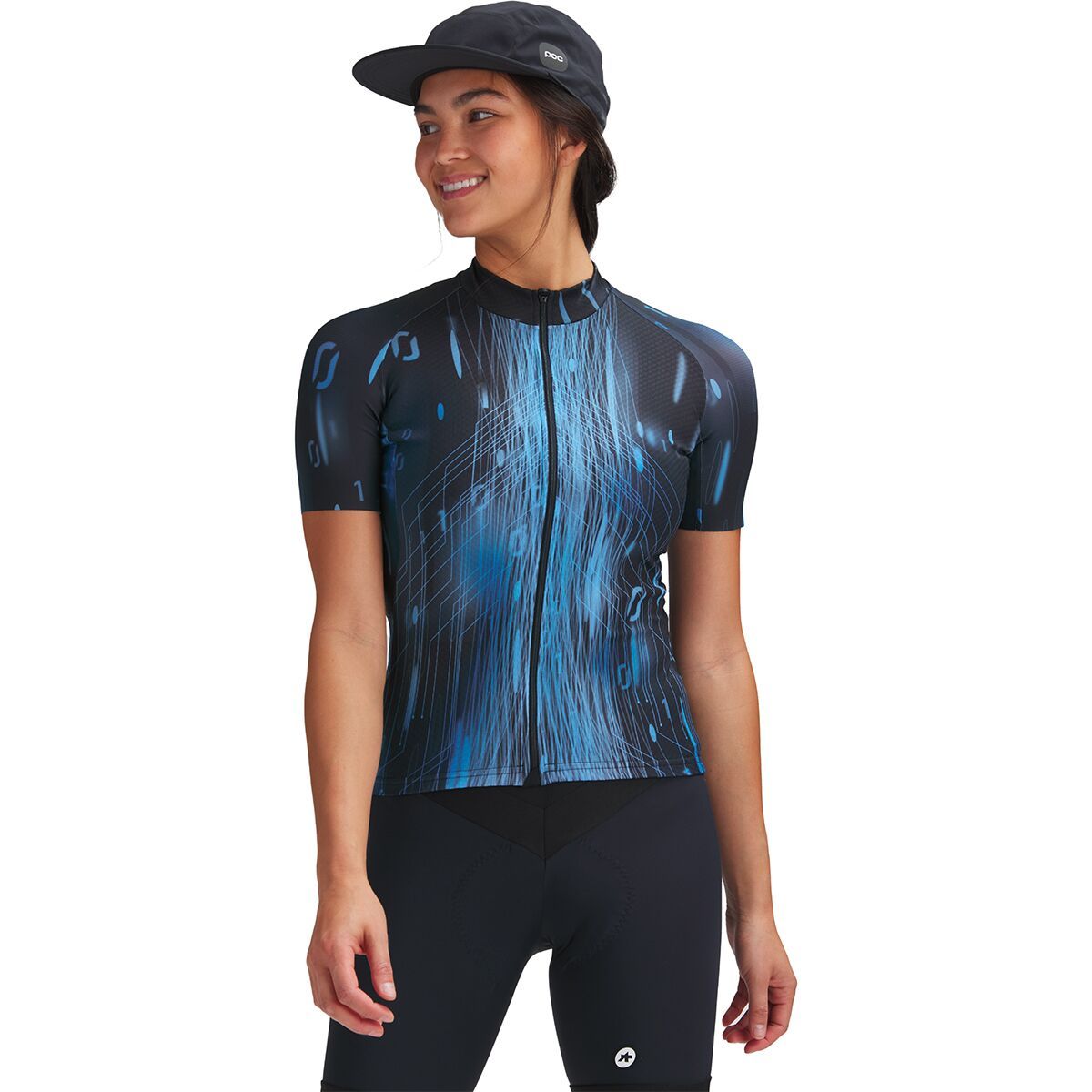 Assos UMA GT C2 Summer Short-Sleeve Jersey - Drop Head - Women's cyberBlue, M