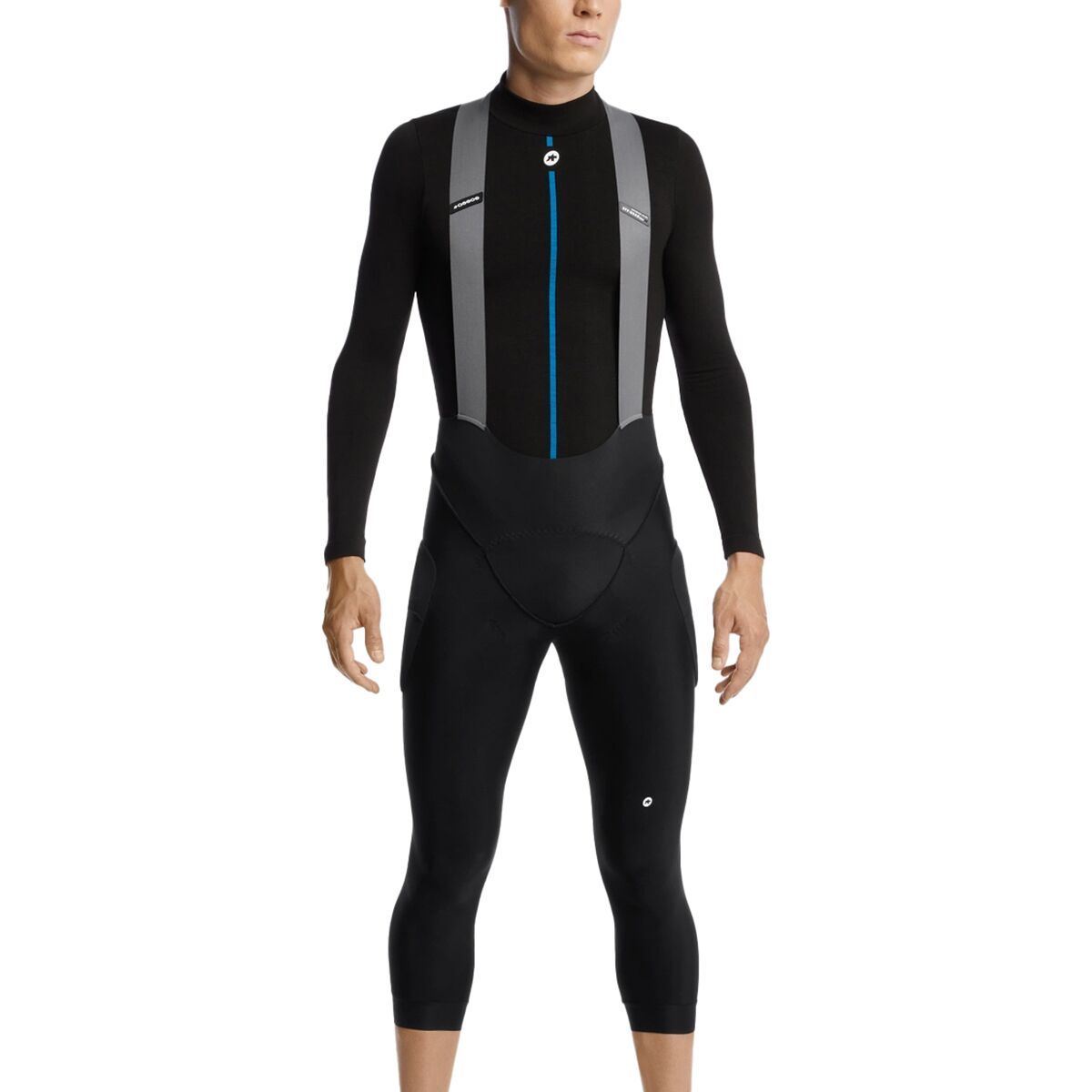 Image of Assos Trail Winter Liner Bib Tight HP - Men's Black Series, M