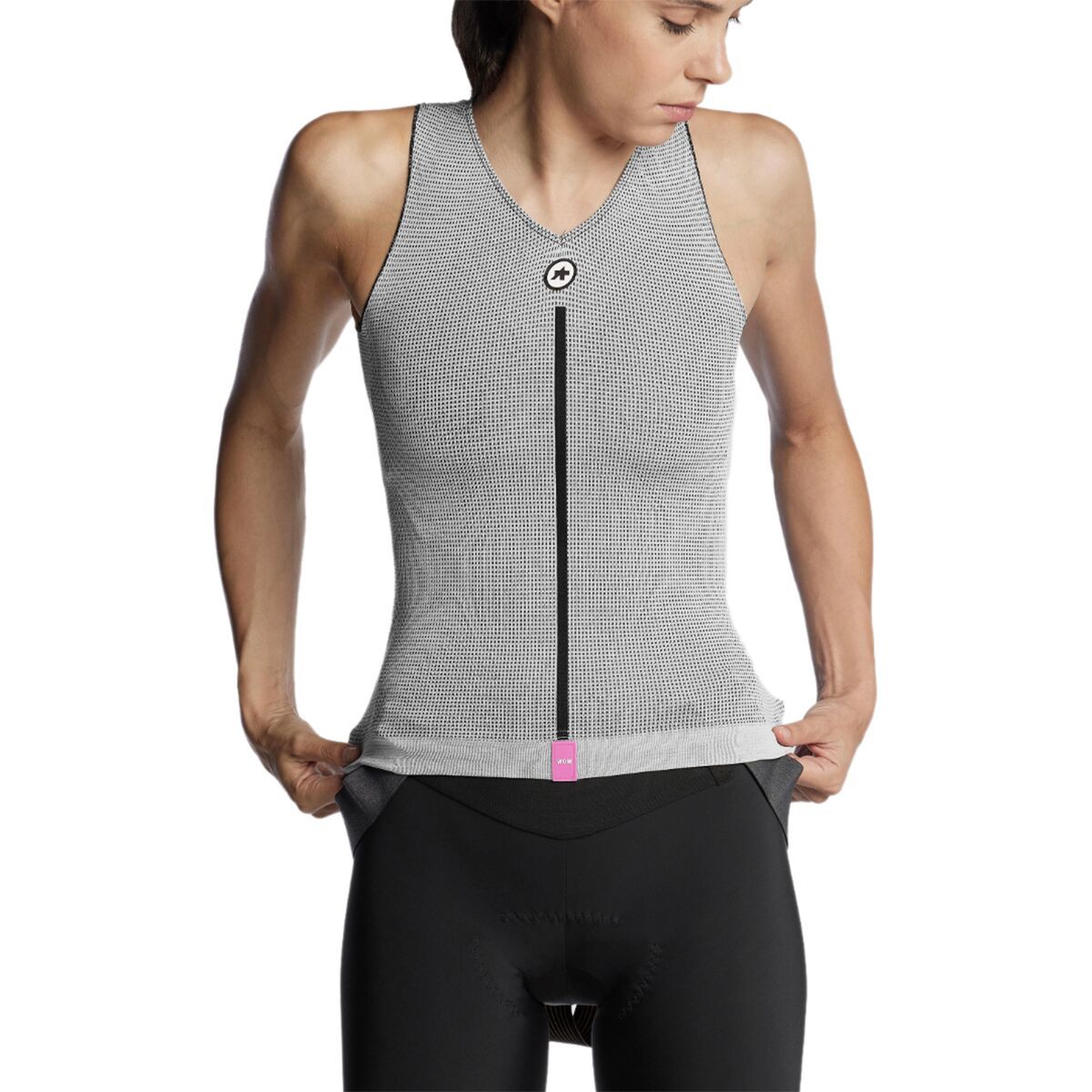 Image of Assos 1/3 Sleeveless P1 Base Layer - Women's Grey Series, L/XL