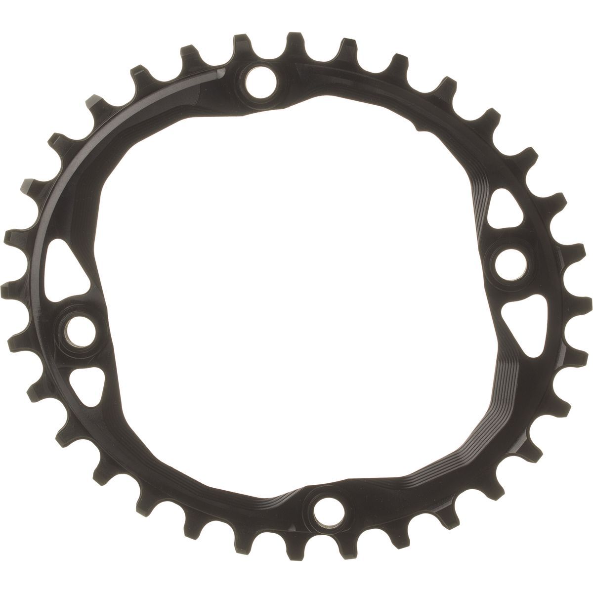 Image of absoluteBLACK SRAM Oval Traction Chainring Black/104 BCD, 30t/Threaded