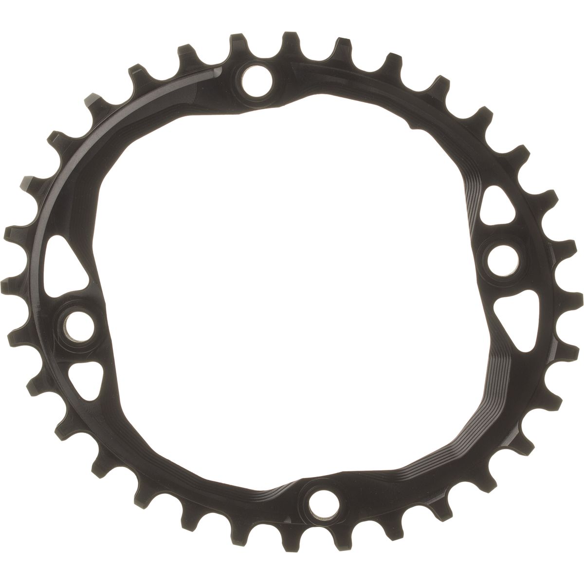 Image of absoluteBLACK SRAM Oval Traction Chainring Black/104 BCD, 34t
