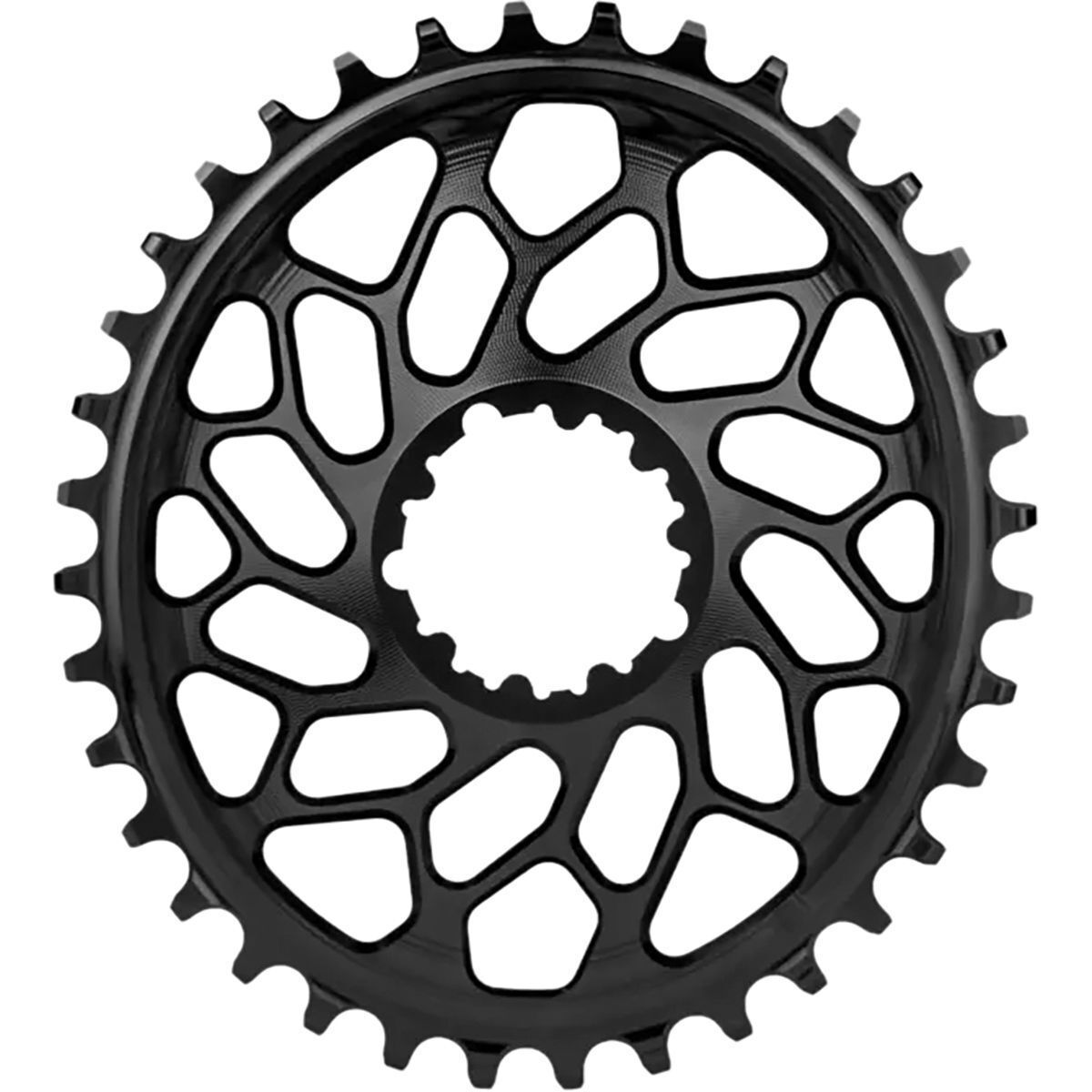 Image of absoluteBLACK SRAM CX Oval Direct Mount Chainring Black/6mm Offset, 36t
