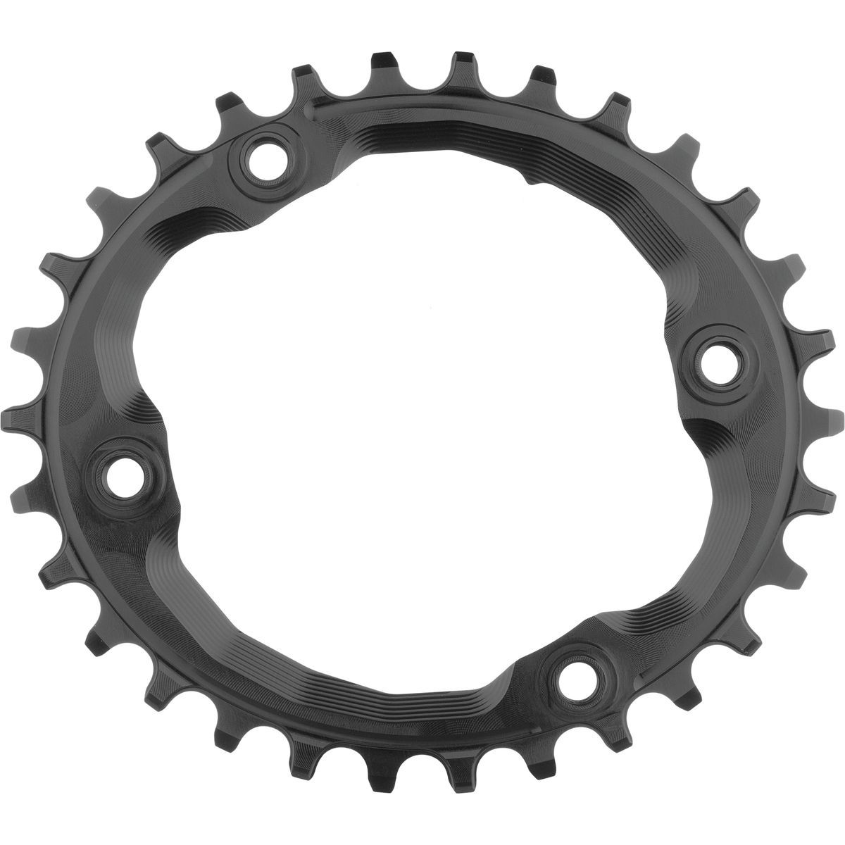 Image of absoluteBLACK Shimano Oval Traction Chainring Black/96 BCD (M9000 XTR), 30t