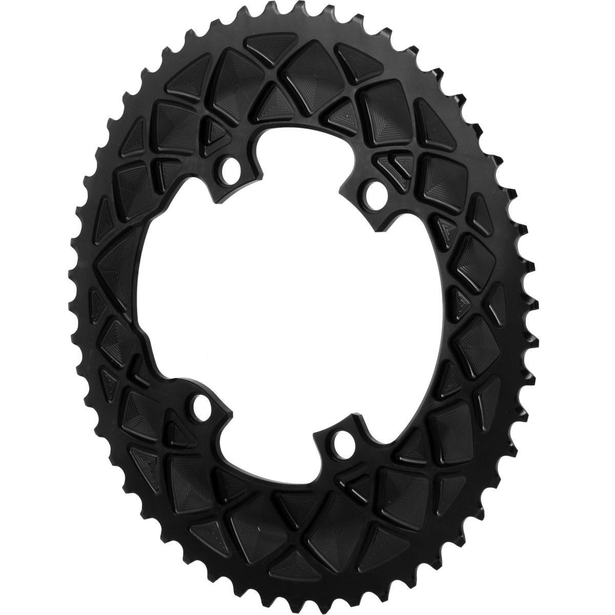 Image of absoluteBLACK Shimano Premium Oval Road Ring Black, 50t