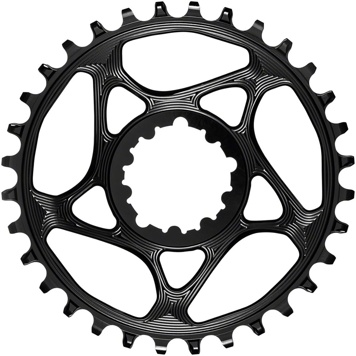 Image of absoluteBLACK SRAM Direct Mount Chainring Black, 34t, 0mm Offset